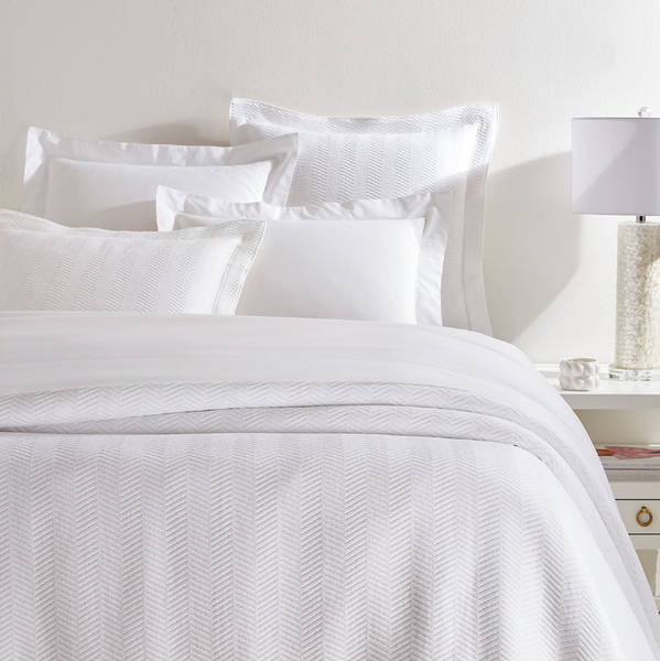 Pine Cone Hill :: Winnie White Matelassé Coverlet