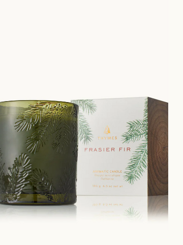 Frasier Fir Green Glass Candle