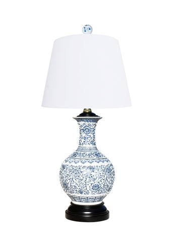 Blue and White Vase Lamp