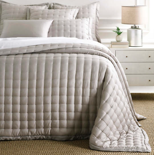 Pine Cone Hill :: Silken Solid Puff Coverlet Collection