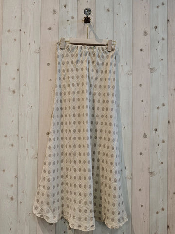 Linen Polka Dot Skirt