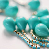 Turquoise Swingy Statement Earrings