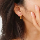 Noa Stripe Hoop Earring