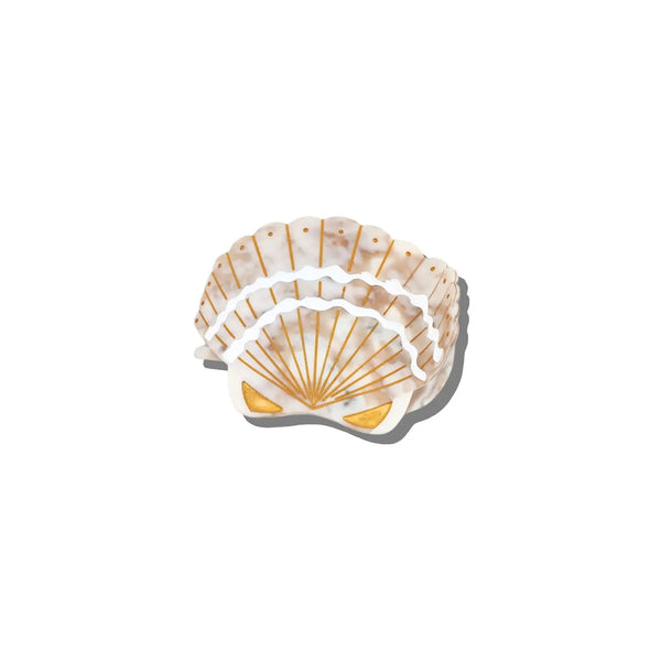 Handmade Seashell Lay Down Claw Clip