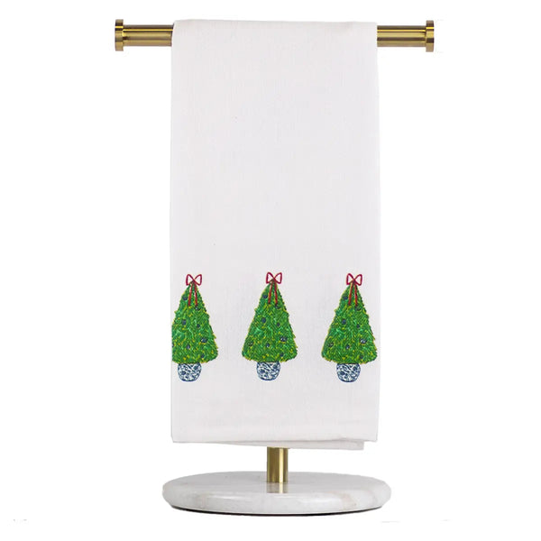 Christmas Topiary Hand Towel
