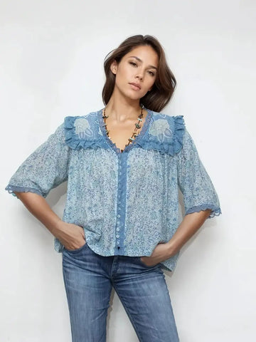 Kelly Printed Blouse