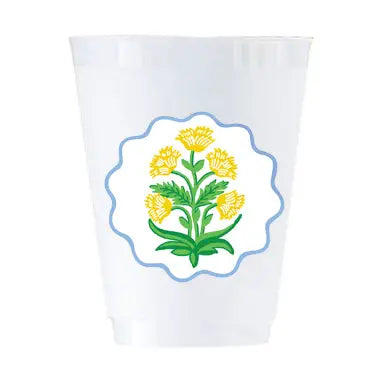 Coco Block Print Shatterproof Cups
