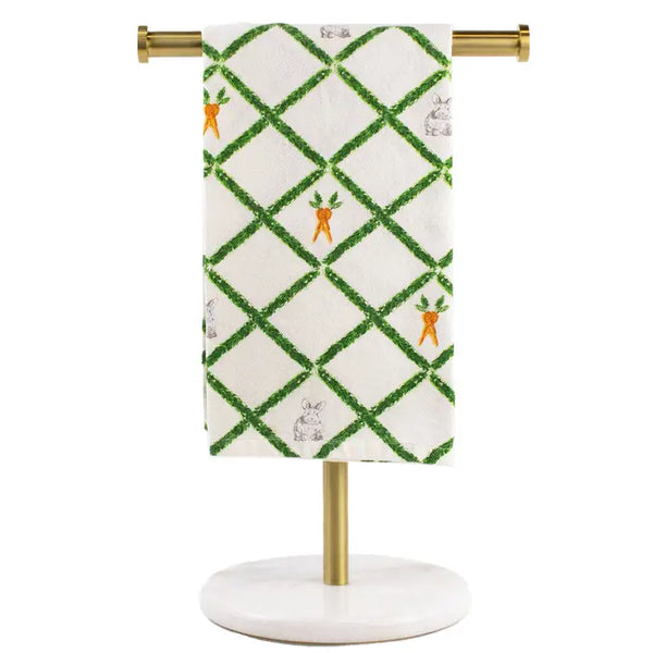 Boxwood Trellis Bunny Hand Towel