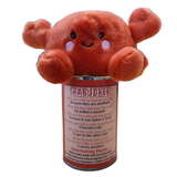 Sandy the Canned Crab - Eco-Friendly Plush w/Jokes: Pop Top Lid