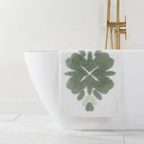 Non-Skid 100% Cotton Tufted Bath Mat- Flower Sage