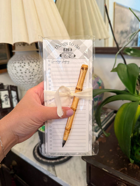 To Do Notepad: Notepad & Pencil Bundle