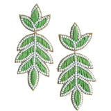 Lilly Raffia Earrings | Green