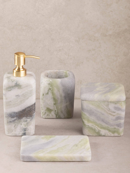 Hanoi Green Onyx Bath Accessories Set