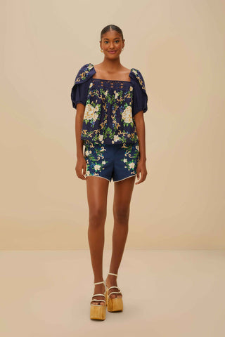 Flower Tapestry Shorts