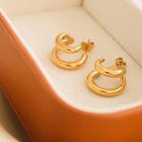 Maddison Double C Hoop Earring