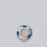 Small Blue and White Porcelain Auspicious Couplet Dish