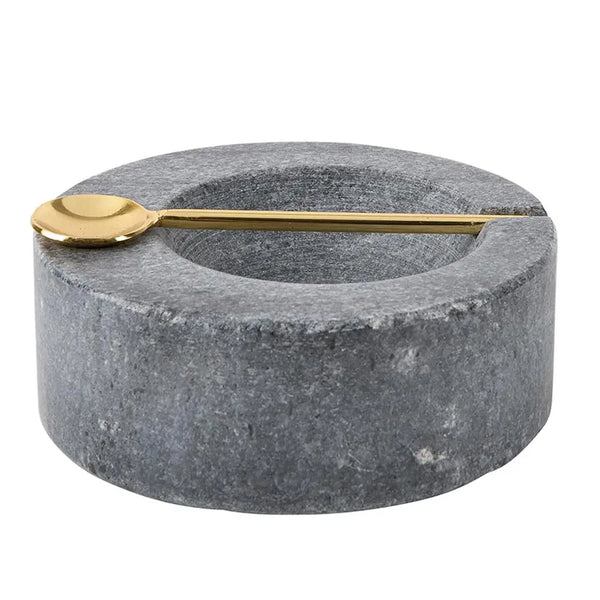 Marble Pinch Pot with Spoon