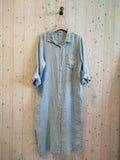 Linen Long Button Down Dress
