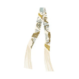 Frilly Scarf with Fringe - L