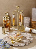 Kampai Marbled Bar Tools Set: Smoked Amber