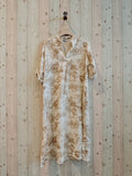 Linen Hand Collar T-Shirt Dress