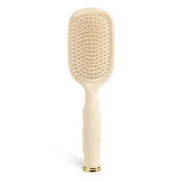 Teleties Detangler Hair Brush For Thick Hair -Tan