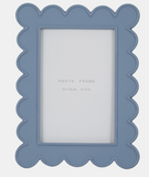 Blue Scallop Edge Photo Frame