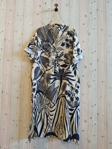 Linen Printed Dress