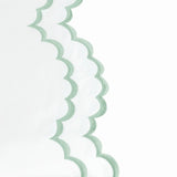Double Scallop Embroidered Percale Euro Sham