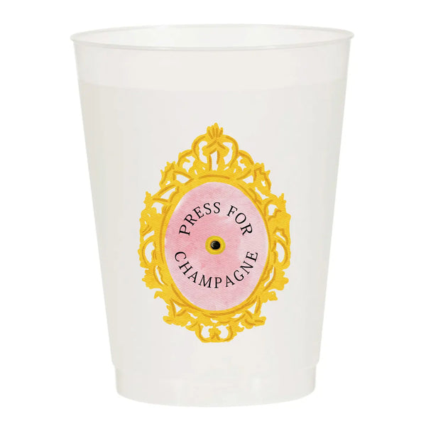 Press For Champagne Frosted Cups