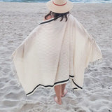 St. Tropez Beach Towel - Flatwoven Sand Free Turkish Towel