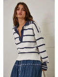 Navy Marina Blue Soft Pullover