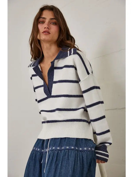 Navy Marina Blue Soft Pullover