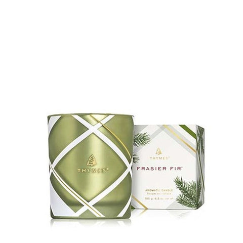 Frasier Fir Frosted Plaid 6.5 oz Poured Candle