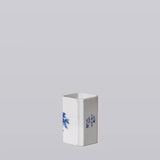 1920s Blue and White Porcelain Peony Square Vase