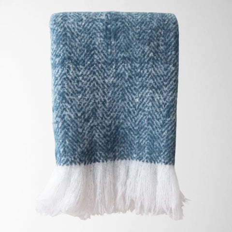 Ella Herringbone Brushed Throw
