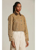 Bejeweled Cotton Jacket