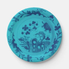 La Chinoiserie Lagoon 7" Paper Party Plate