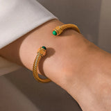 Vail Stone Braided Bangle