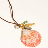 Sassari 18K Gold Non-Tarnish Coastal Shell Charm Necklace