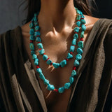 Turquoise & Coral Heirloom Necklace