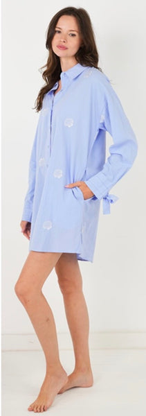 Seashell Buttondown Coverup