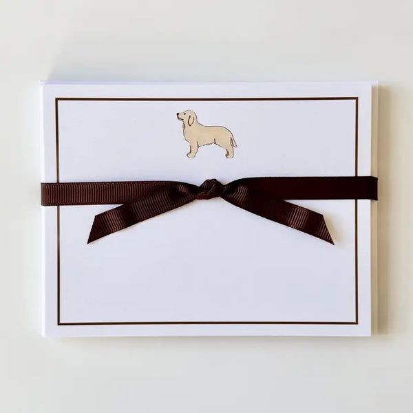 Golden Retriever - Flat Note Cards