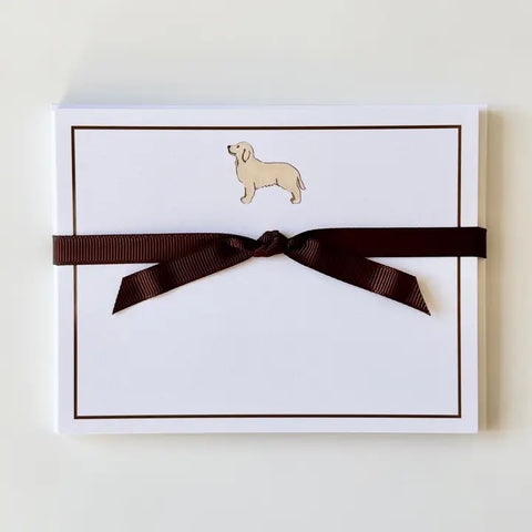 Golden Retriever - Flat Note Cards