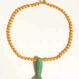 Nicolette 18K Gold Vintage Beaded Fish Necklace