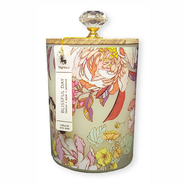 Blissful Day Candle - 16oz Flat Bottom Cylinder