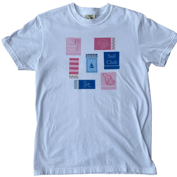 Illustrated Coastal Inspired Matchbooks Tee