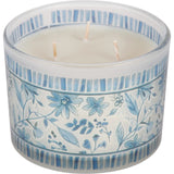 Blue Florals Candle
