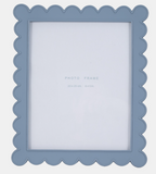 Blue Scallop Edge Photo Frame