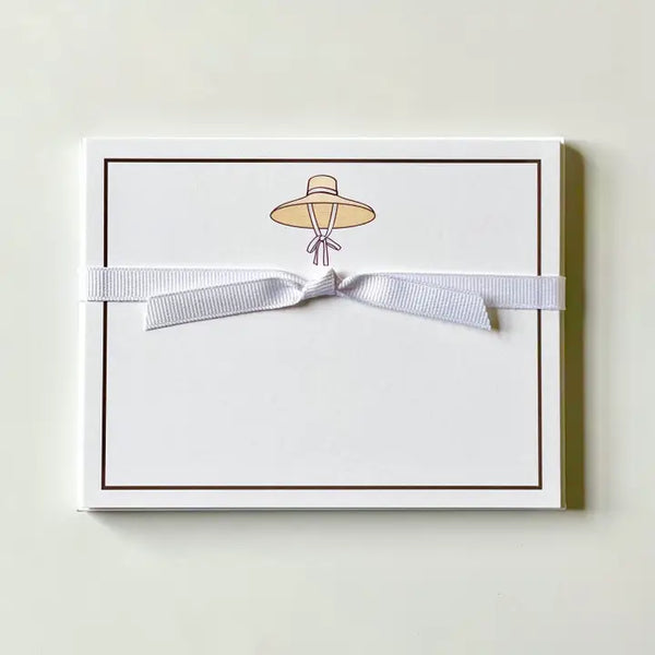 Straw Hat - Flat Note Cards